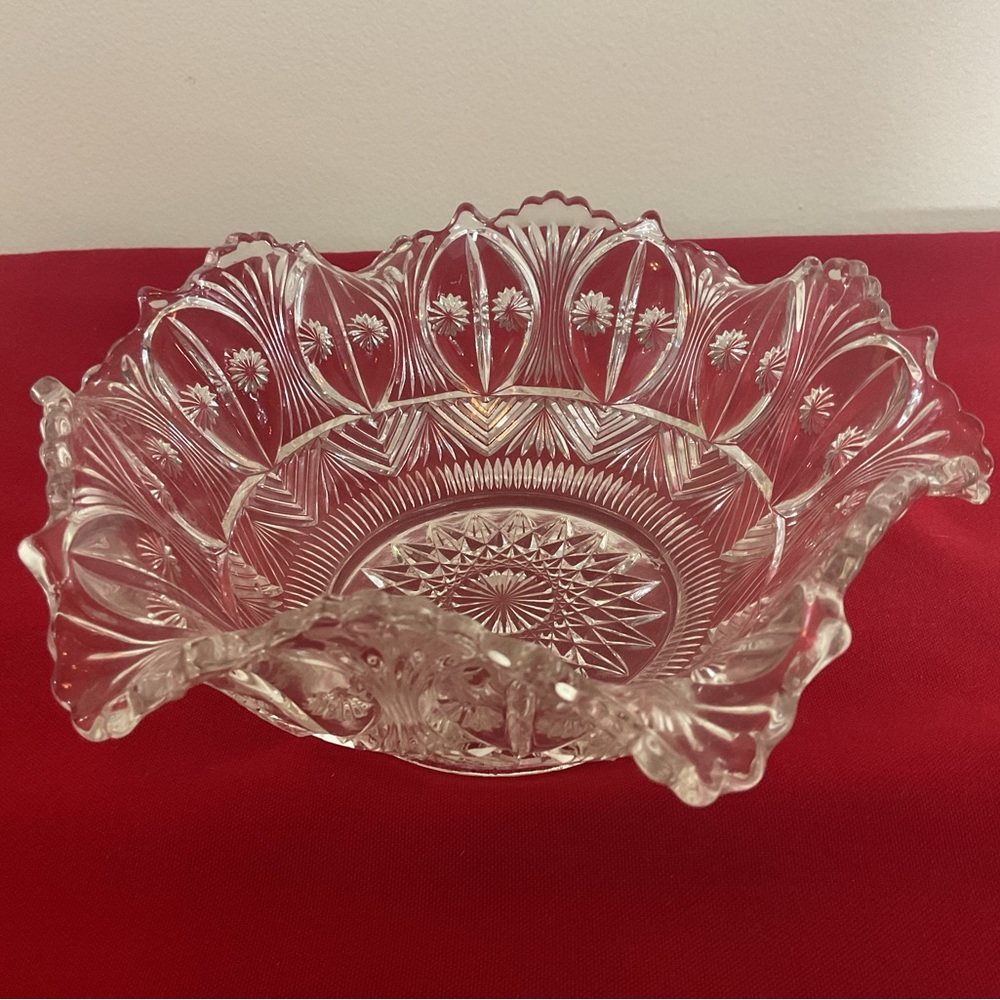 EAPG George Duncan & Sons Roman or Cat's Eye & Fan Candy Dish 1878